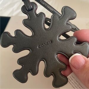 Coach new snowflake key fob